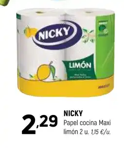 Coviran LIMÓN Papel cocina Maxi limón 2 u. oferta