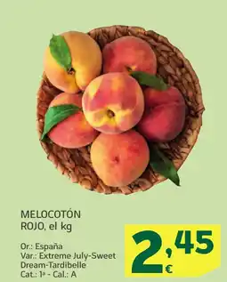 HiperDino Melocotón rojo oferta