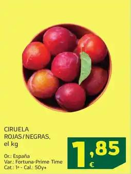 HiperDino Ciruela rojas/negras oferta
