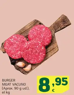 HiperDino Burger meat vacuno oferta
