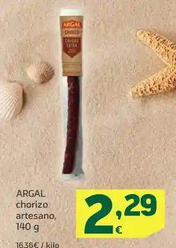HiperDino ARGAL chorizo artesano, oferta