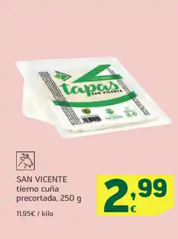 HiperDino SAN VICENTE tierno cuña precortada oferta