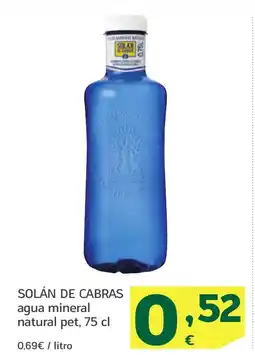 HiperDino SOLÁN DE CABRAS agua mineral natural pet oferta