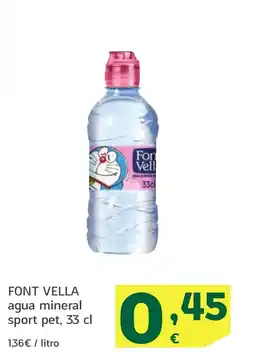 HiperDino FONT VELLA agua mineral sport pet oferta