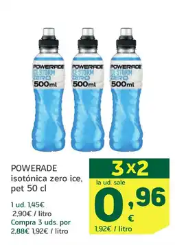 HiperDino POWERADE isotónica zero ice, oferta