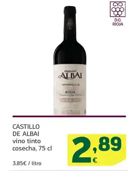 HiperDino CASTILLO DE ALBAI vino tinto cosecha oferta