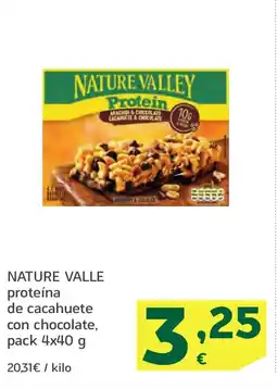 HiperDino NATURE VALLE proteína de cacahuete con chocolate oferta