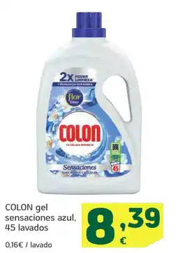 HiperDino COLON gel sensaciones azul, 45 lavados oferta