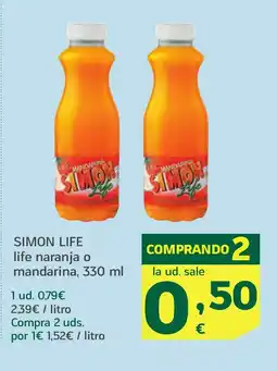 HiperDino SIMON LIFE life naranja o mandarina, oferta