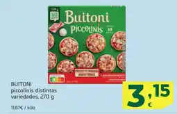 HiperDino BUITONI piccolinis distintas variedades oferta