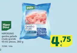 HiperDino HIPERDINO gamba pelada cruda grande 45-65 piezas oferta