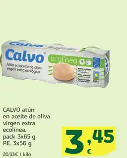 HiperDino CALVO atún en aceite de oliva virgen extra ecolínea oferta