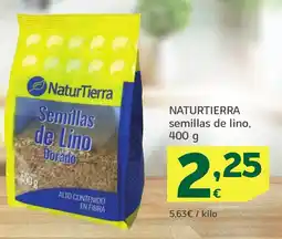 HiperDino NATURTIERRA semillas de lino oferta