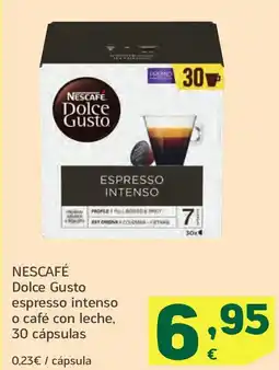 HiperDino NESCAFE Dolce Gusto espresso intenso o café con leche, 30 cápsulas oferta