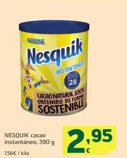 HiperDino NESQUIK cacao instantáneo oferta