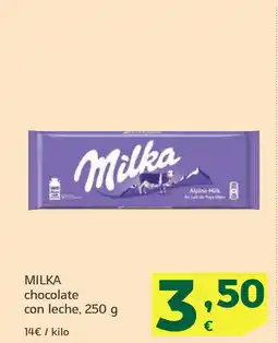 HiperDino MILKA chocolate con leche oferta