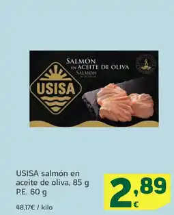 HiperDino USISA salmón en aceite de oliva oferta