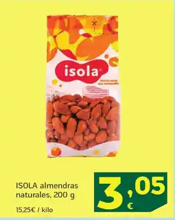 HiperDino ISOLA almendras naturales oferta