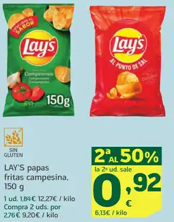 HiperDino LAY'S papas fritas campesina oferta