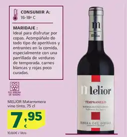 HiperDino MELIOR Matarromera vino tinto oferta