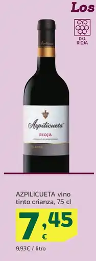 HiperDino AZPILICUETA vino tinto crianza oferta