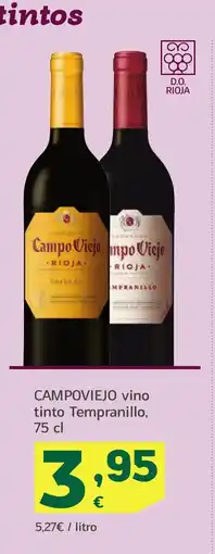 HiperDino CAMPOVIEJO vino tinto Tempranillo oferta