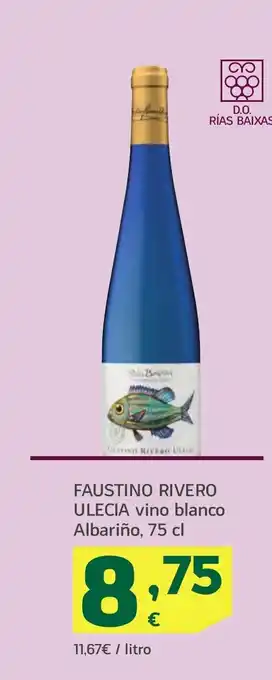 HiperDino FAUSTINO RIVERO ULECIA vino blanco Albariño oferta