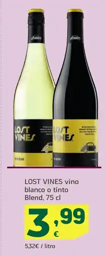 HiperDino LOST VINES vino blanco o tinto Blend oferta