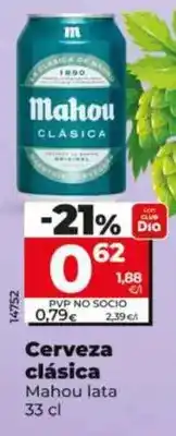 Dia Mahou - cerveza clásica lata 33 cl oferta