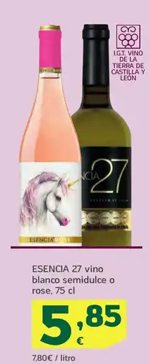 HiperDino ESENCIA 27 vino blanco semidulce o rose oferta