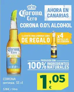 HiperDino CORONA cerveza oferta