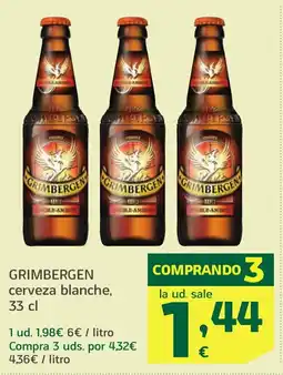 HiperDino GRIMBERGEN cerveza blanche oferta