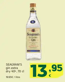 HiperDino SEAGRAM'S gin extra dry 40° oferta