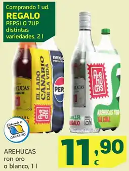 HiperDino AREHUCAS ron oro o blanco oferta