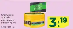 HiperDino GIORGI cera acabado efecto mate o brillo oferta