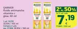 HiperDino GARNIER fluido antimancha vitamina c glow oferta