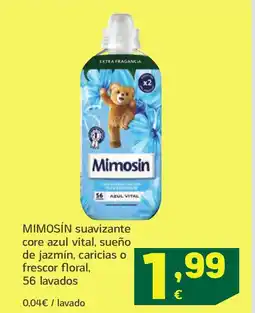 HiperDino MIMOSÍN suavizante core azul vital, sueño de jazmín, caricias o frescor floral, 56 lavados oferta