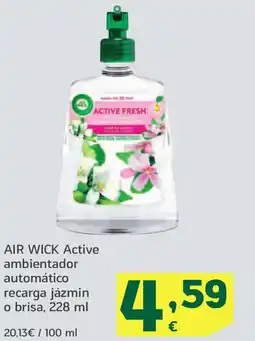 HiperDino AIR WICK Active ambientador automático recarga jázmin o brisa oferta