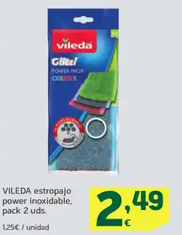 HiperDino VILEDA estropajo power inoxidable oferta