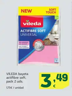 HiperDino VILEDA bayeta actifibre soft oferta