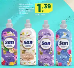 HiperDino SAN suavizante concentrado recordar, radiante, lavanda o floral, 59 lavados oferta