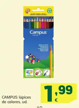 HiperDino CAMPUS lápices de colores oferta