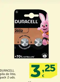 HiperDino DURACELL pila de litio oferta