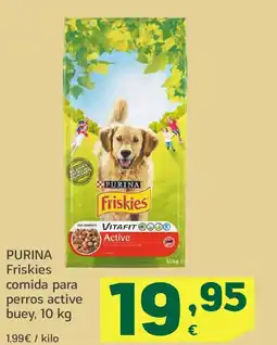 HiperDino PURINA Friskies comida para perros active buey oferta