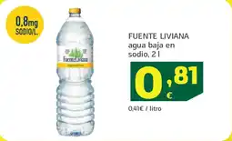 HiperDino FUENTE LIVIANA agua baja en sodio oferta