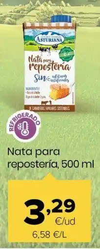 Autoservicios Familia ASTURIANA Nata para repostería, oferta