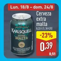 ALDI Cerveza extra malla oferta