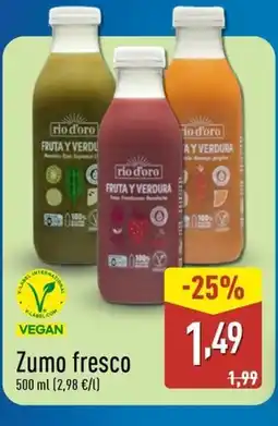 ALDI Zumo fresco oferta