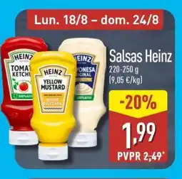 ALDI HEINZ Salsas oferta