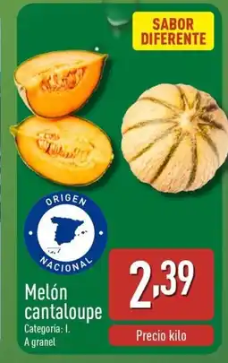 ALDI Melón cantaloupe oferta